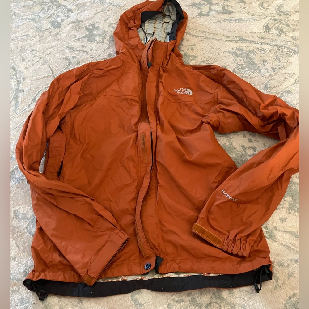 North Face Men’s Orange Rain Jacket
